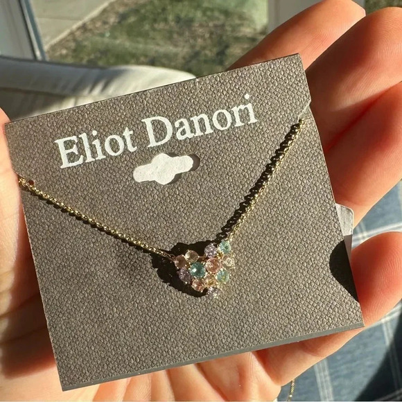 Eliot Danori MultiColor Heart Gold Necklace NWT - Picture 4 of 11